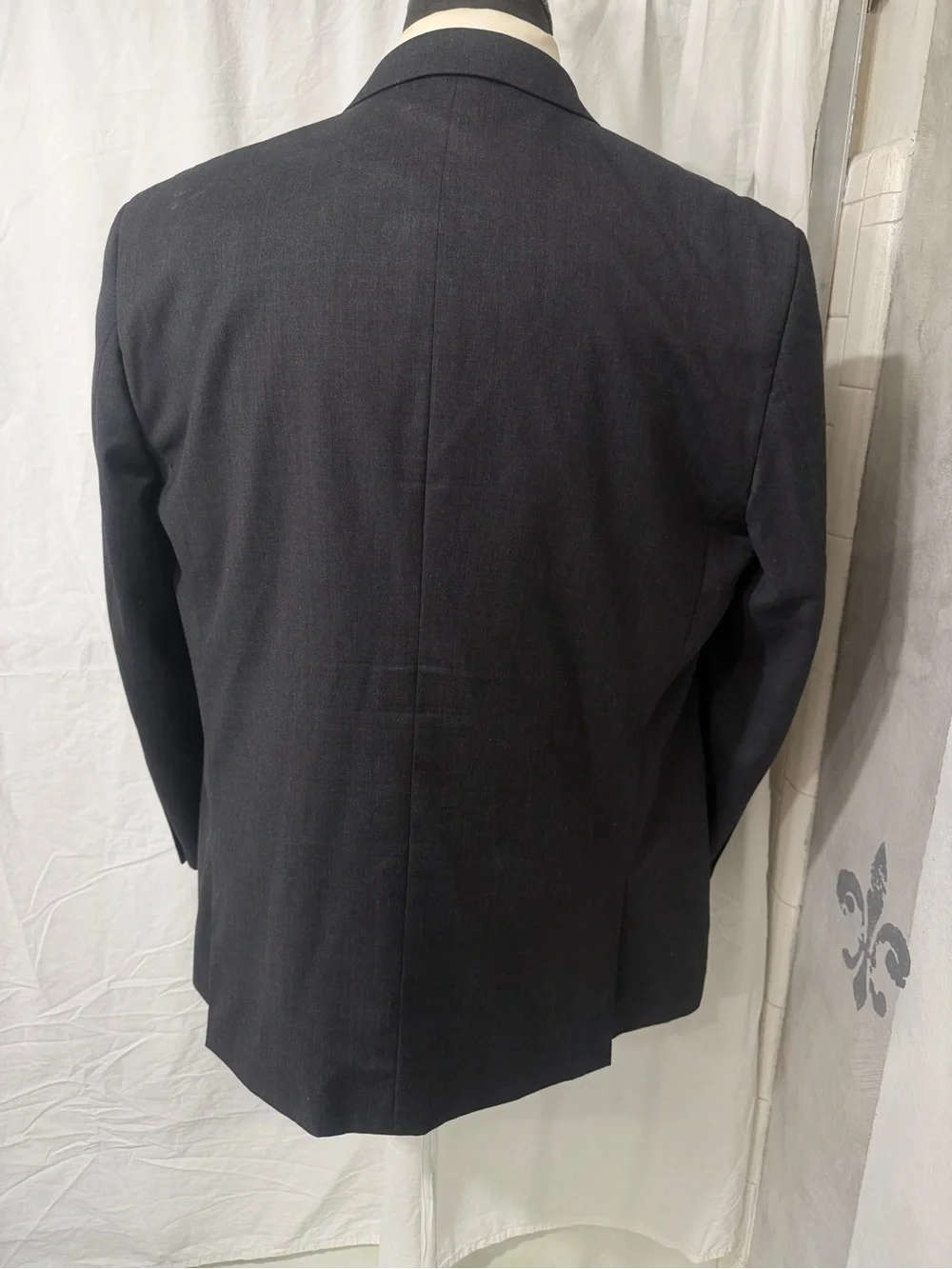 Dark Grey Wool Blazer - Classic Men's Suit Jacket